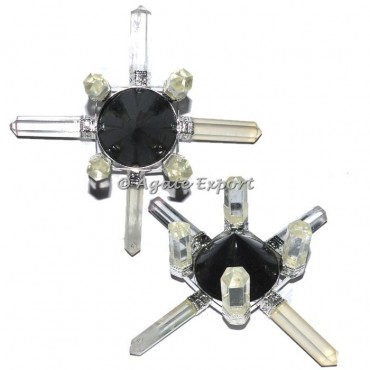 Black Tourmaline And Crystal Quartz Energy Generator