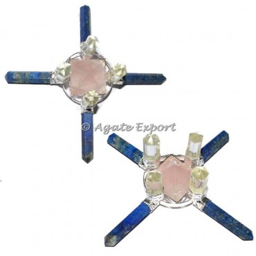 Lapis-Crystal-Rose Quartz Energy Generator