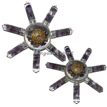 Crown Chakra Amethyst Orgone Energy Generator