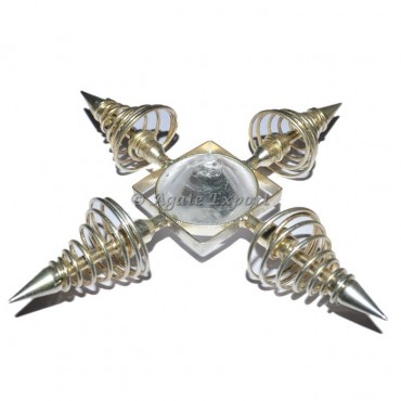 Crystal Quartz Spiral Pendulum Healing Energy Generator