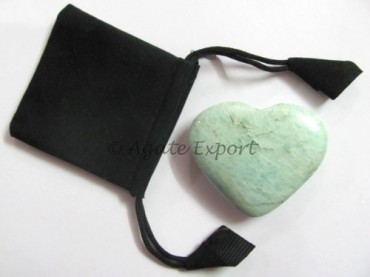Amazonite Puffy Heart Gift Set
