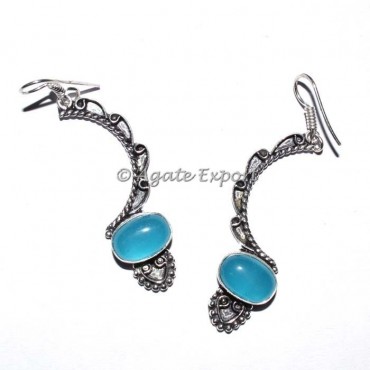 Blue Onyx Earring