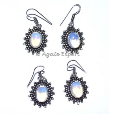Flower Opal Stone Earrings