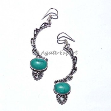 Synthetic Turquoise Earring