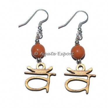 Sacral Chakra Sanskrit Earring
