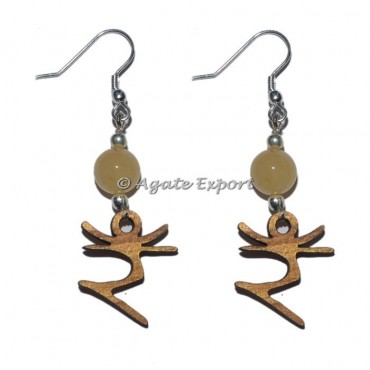 Solar Sanskrit Chakra Earrings