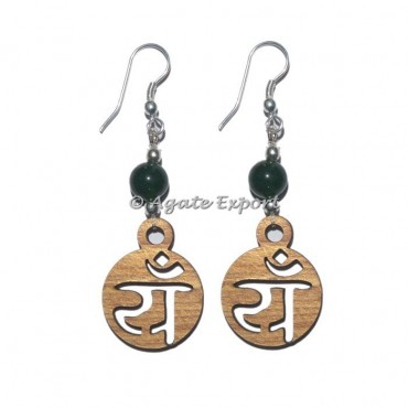 Heart Sanskrit Symbol Earring