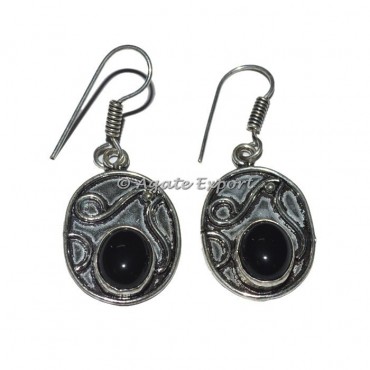 Black Agate Fashion Earrings