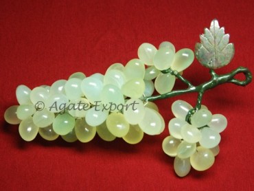 Aqua Onex With Moss Agate Leaf Grapes