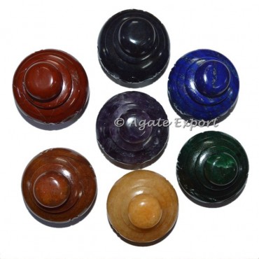 Mix Gemstone Handmade Carved Bottle