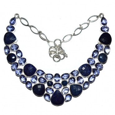 Blue Aventurine And Amethyst Healing Necklace