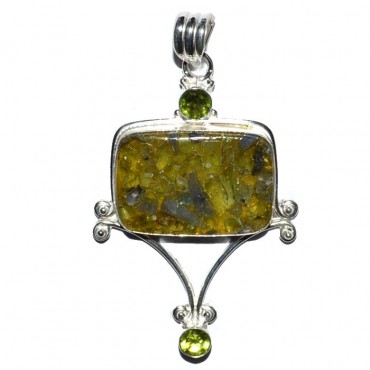 Peridote Orgone Healing Stone Pendants