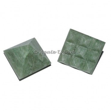 Green Aventurine Lemurian Pyramids