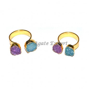 Agate Druzy Ring 2 Side