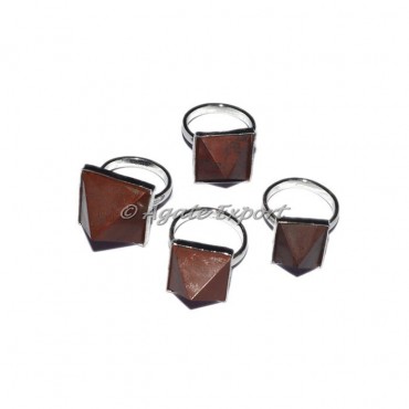 Red Jasper Pyramid Ring