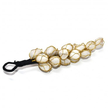 White Agate Tumble Wall Hanging for Good Luck