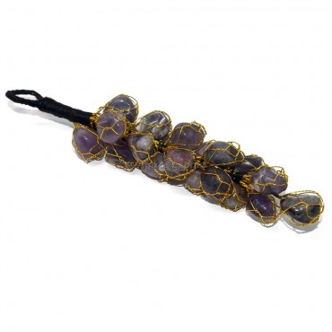 Amethyst Tumbled Wall Hanging for Good Luck