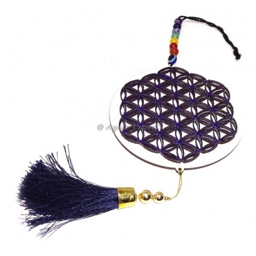 Flower of Life with 7 chakra Beads Hanging