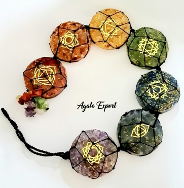 Orgonite Seven Chakra Wall Decor Hanging For Healing