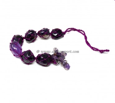 Amethyst Tumbled Stones for Car Hanging and Door Hanging