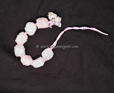 Rose Quartz Tumbled Stones for Car Hanging and Door Hanging