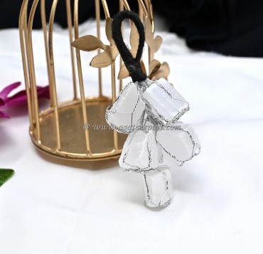 Raw Selenite Tumbled Hanging for Home And Door