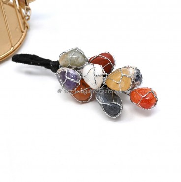 Assorted Gemstones Tumbled Hanging for Home And Door