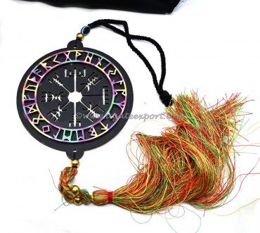 Runic Symbol With Evil Eye Hanging For Home And Car Decor