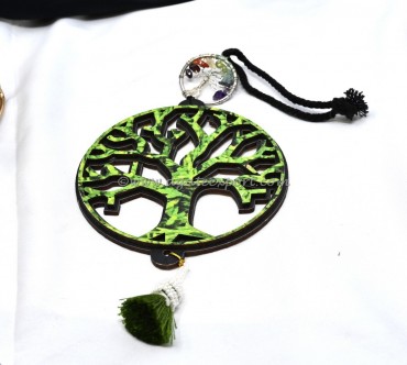 MDF Tree Of Life With 7 Chakra Tree Of Life Hanging For Home And Car Decor