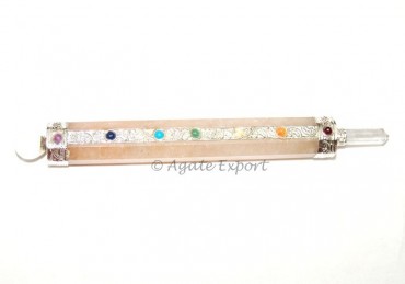 Crystal Quartz Seven Chakra Wands.