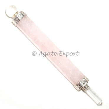 Rose Quartz Plane Massage Wands