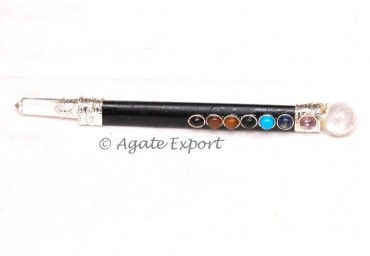 Black Tourmaline Chakra Wand