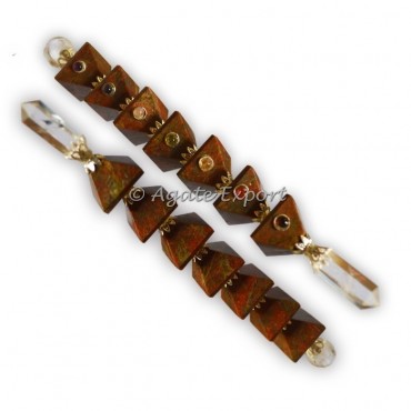 Unakite Pyramids Chakra Healing Wands