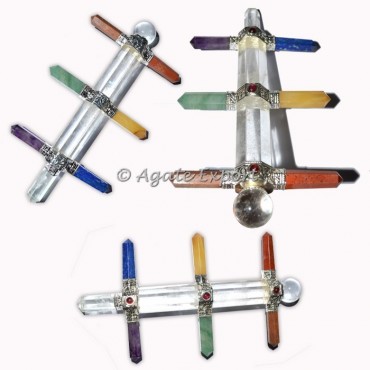 Crystal Quartz Chakra Healing Wand