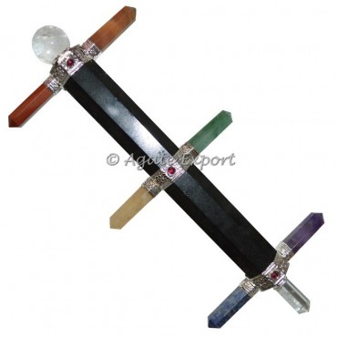 Black Tourmaline Chakra Healing Wand