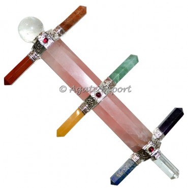 Rose Quartz Chakra Healing Wand