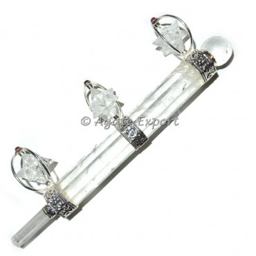 Black Tourmaline With Angel Wands
