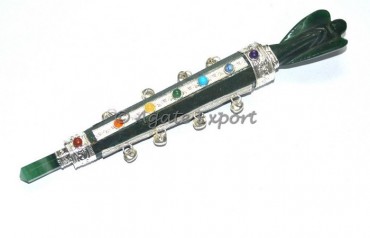 Green Aventurine Chakra Wands With Angels