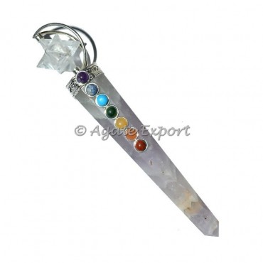 Amethyst Chakra Obelisk Wands