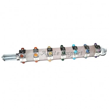 Rose quartz Seven Chakra Healing Wands