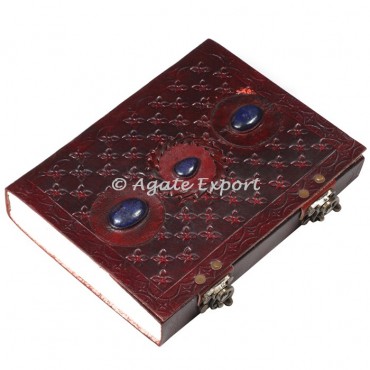 Lapis Lazuli stone Leather Journal