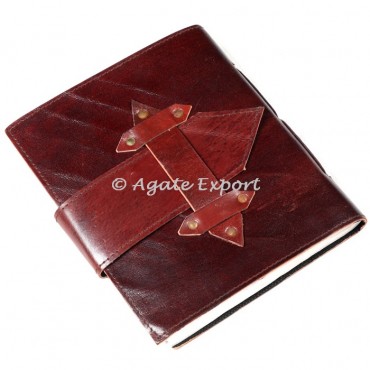 Top Red Hand made Leather Diary