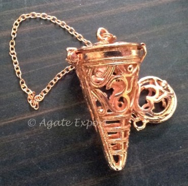 Om Copper Cage Pendulum