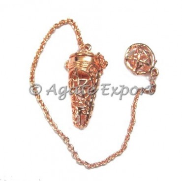 Pentagram Copper Brass Cage pendulums
