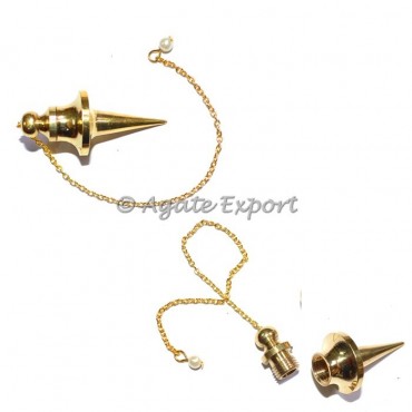 Long Cone Opanable Brass Pendulums