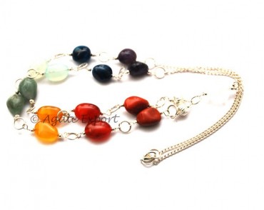 Chakra Tumbled stone Necklace