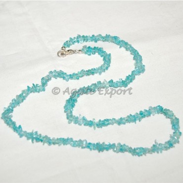 Aquamarine Chips Necklace
