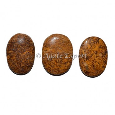 Calligraphy Stone Oval Cabochons