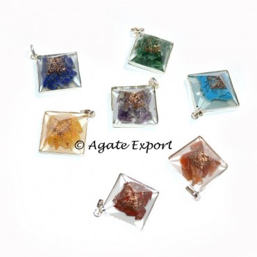 Orgone Chakra Pyramids Pendants