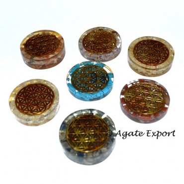 Orgone Flower of Life Chakra Set